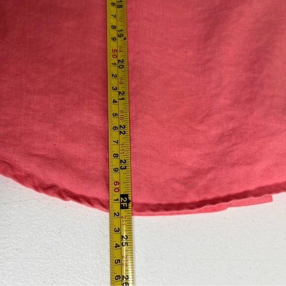 Richard Malcolm Irish Linen Sleeveless Button Front Pink Salmon Top Women Small - Picture 10 of 11